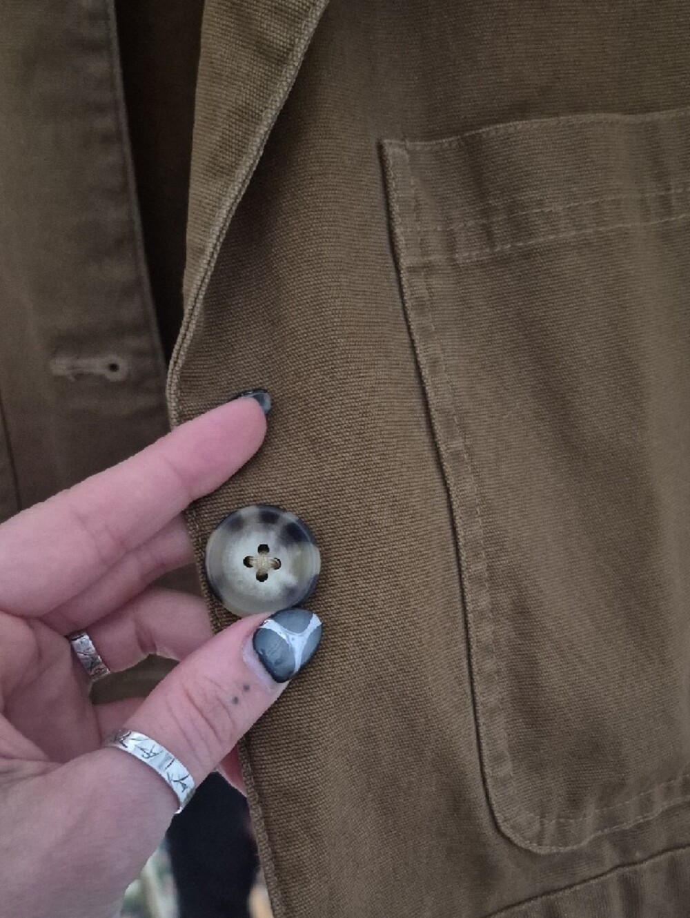 Target Brown Utility Jacket with Black Collar - Picture 4 of 4